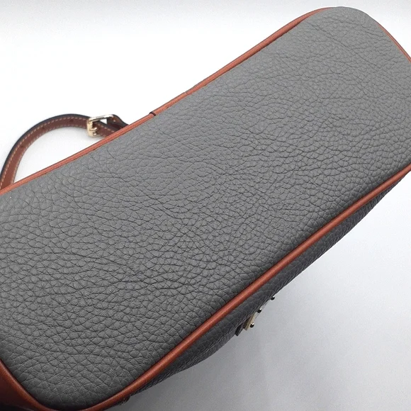 Like New Dooney & Bourke Blue Gray Crossbody Leather Bag - Picture 3 of 12